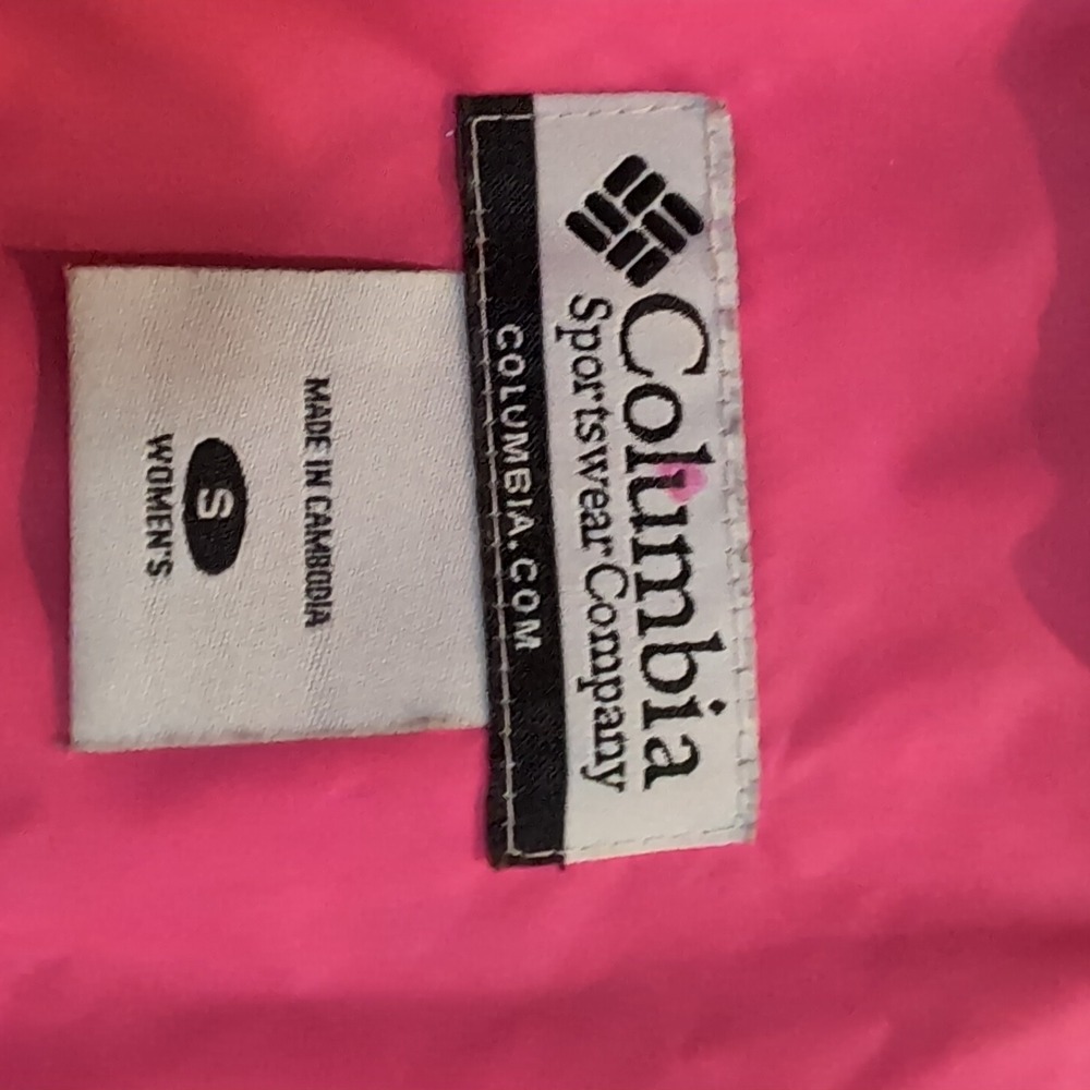 Columbia Women's Heavenly Hooded Jacket Omni Heat Reflect Tech Size S Pink/Gray - Picture 2 of 11